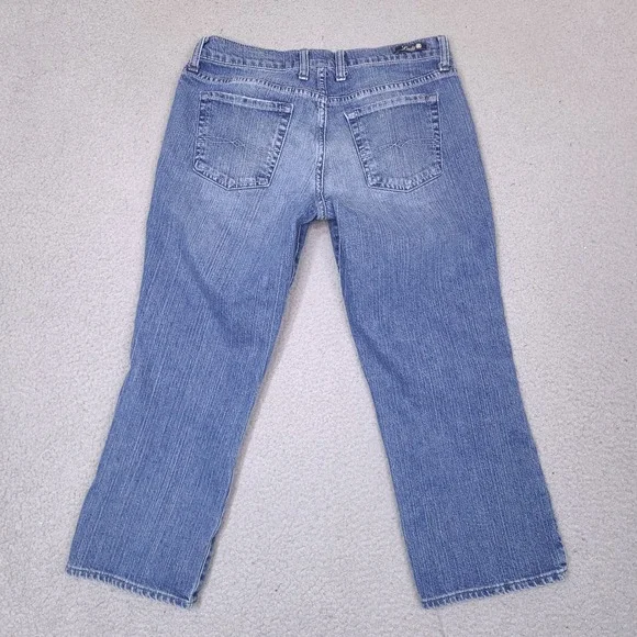 Lucky Brand Classic Rider Crop Jeans Womens 8/29 Medium Wash Denim Dungarees - Picture 2 of 15